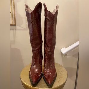 Western Boots by BCBGirls Soft Leather Boots 4’ heel